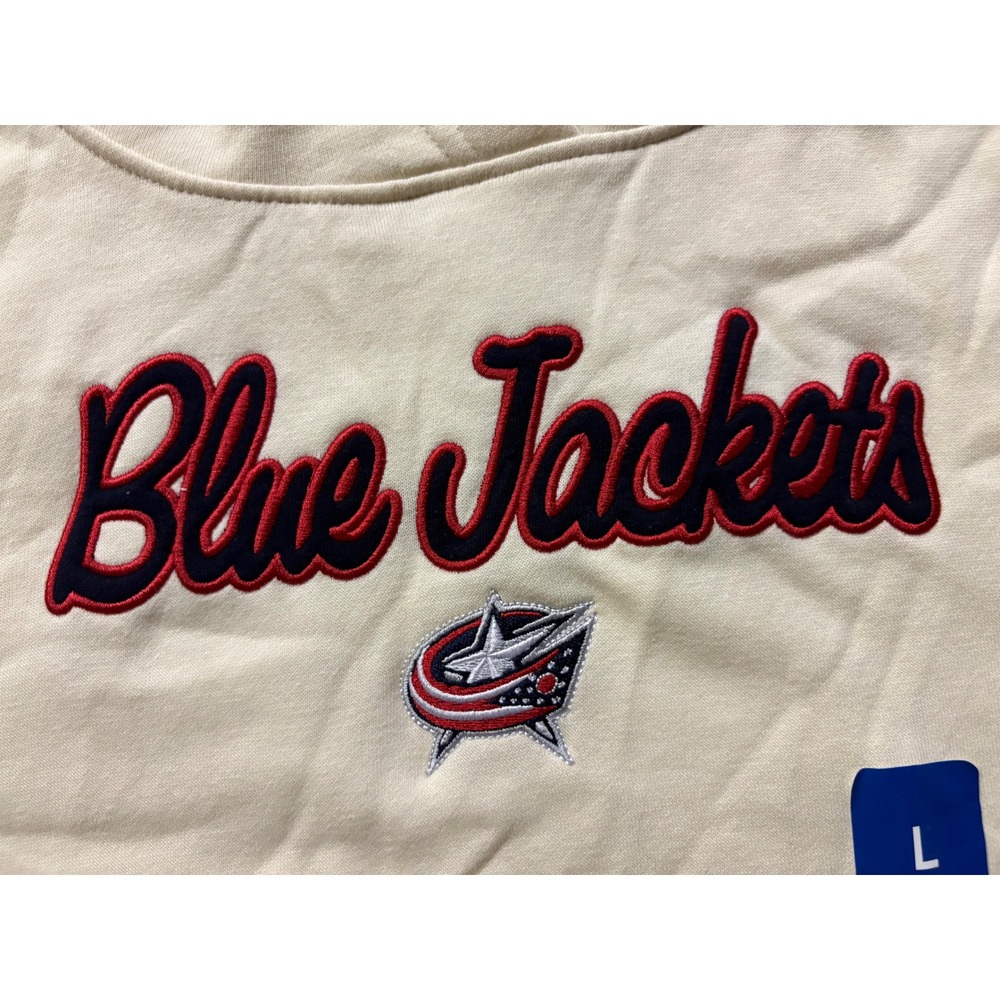 NWT Columbus Blue Jackets NHL Hockey Pullover Hoodie Sweatshirt Men's Size L - Picture 4 of 10